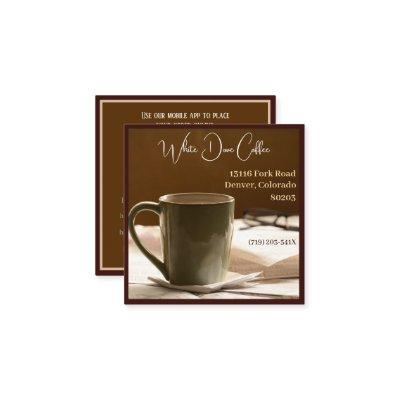 Newspaper Glasses Mug Cafe Barista Coffee  Square