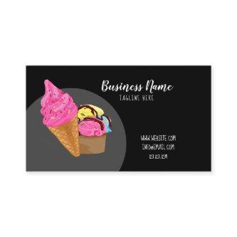 Nice Black and Pink Sprinkles Ice Cream Frosting