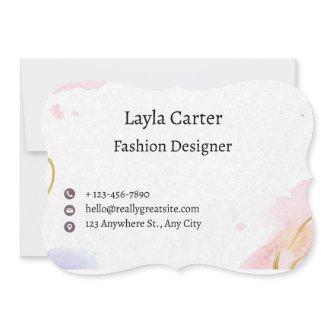 Nice colors of marble stone boutique manager busin invitation