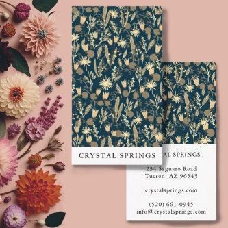 Night Garden Botanical Plants Modern Chic Floral