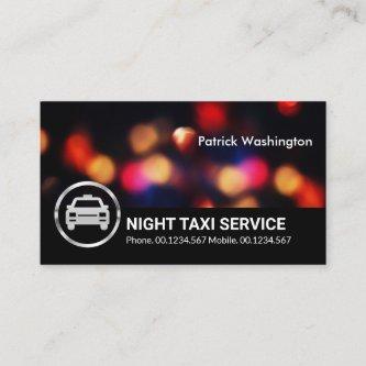 Night Lights City Traffic Bokeh Taxi Driver