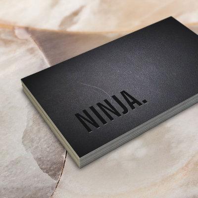 Ninja Minimalist Bold Text Professional Dark