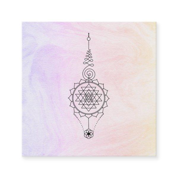 *~* Nirvana Pastel Marble Reiki Healing Ombre Square