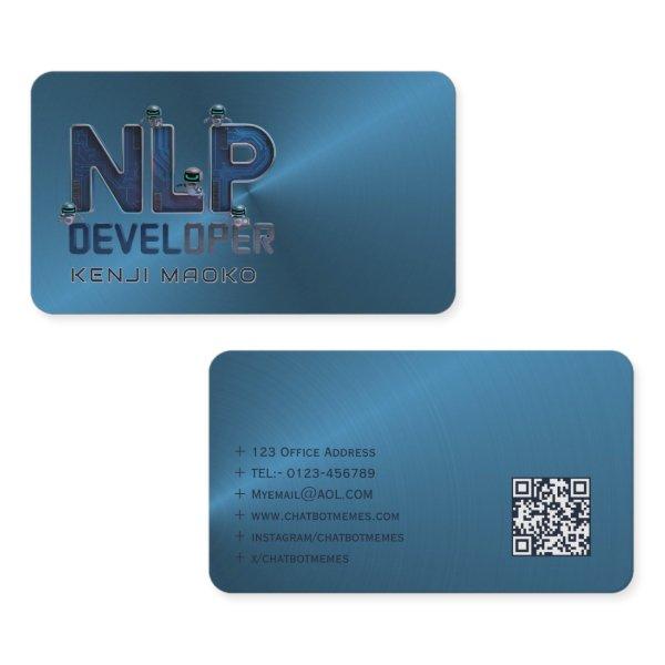 🤖NLP Engineer Chatbot Developer AI QR Code Cards