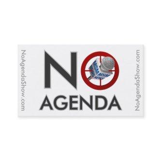 No Agenda Logo - Calling Cards