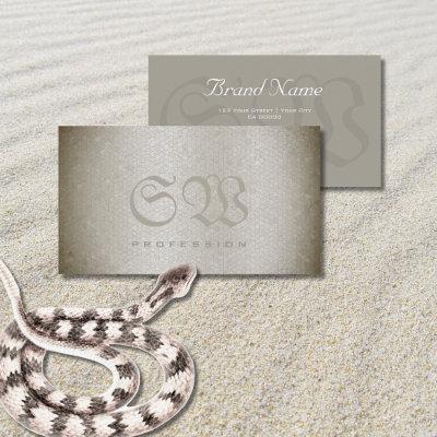 Nobel Silver Snake Pattern Bright Colored Monogram