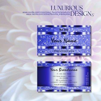 Noble Blue Luminous Glitter Sparkle Stars Quality