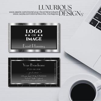 Noble Silver Frame Black Gradient with Logo Luxe