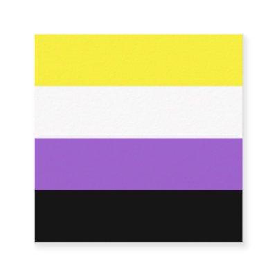 Nonbinary Flag Square