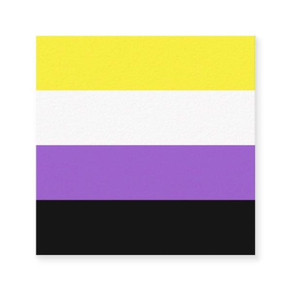 Nonbinary Flag Square