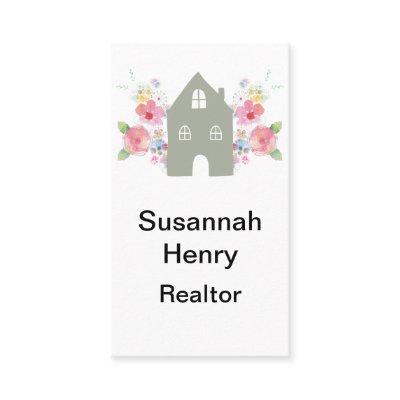 Nordic House Floral Simple Realtor Housesitting