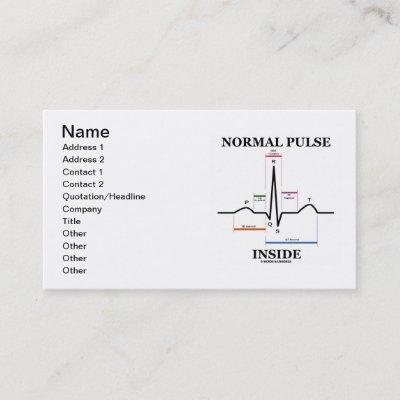 Normal Pulse Inside (ECG/EKG Electrocardiogram)
