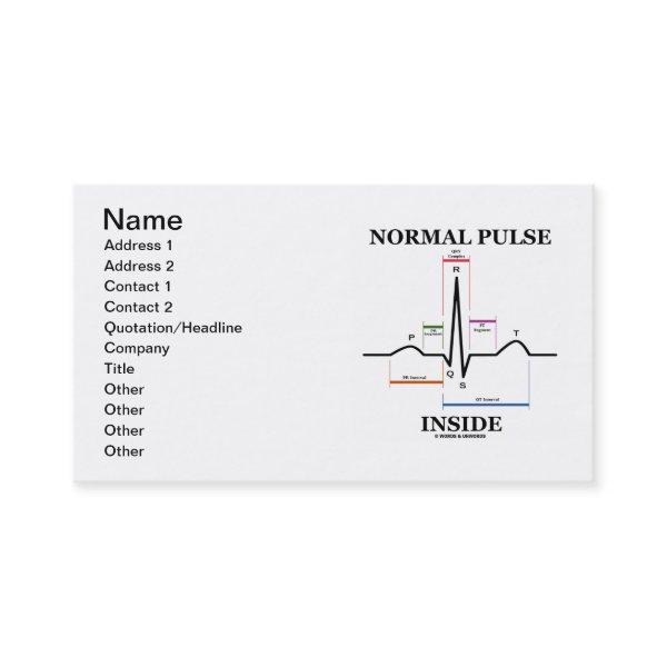 Normal Pulse Inside (ECG/EKG Electrocardiogram)