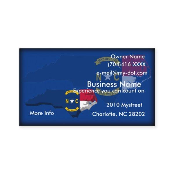 North Carolina Flag Map