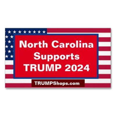North Carolina Supports TRUMP 2024 pack of 25  Magnet
