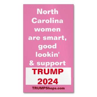North Carolina Women Support TRUMP pk of 25 pink B  Magnet