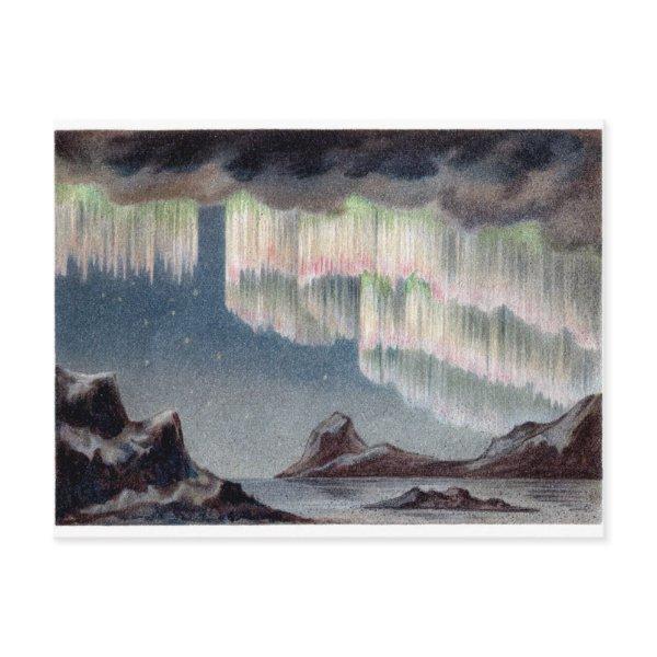 northern lights vintage Polar Lights Vintage old Postcard