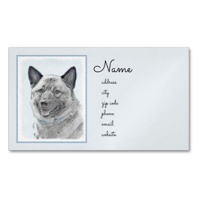 Norwegian Elkhound Painting - Original Dog Art  Magnet