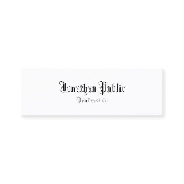 Nostalgic Calligraphed Classic Old Text Template Mini