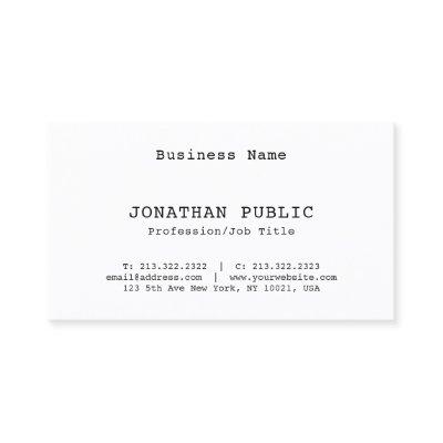 Nostalgic Classic Look Elegant Minimalist Design
