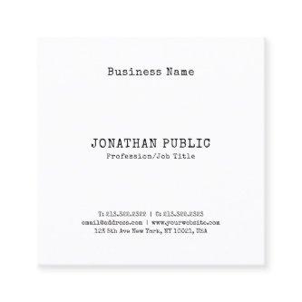 Nostalgic Classic Look Elegant Simple Cool Plain Square