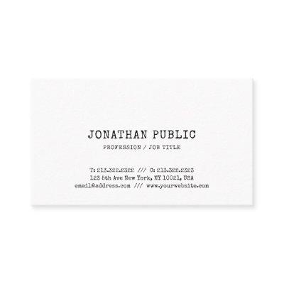 Nostalgic Classic Look Elite Design Simple Plain