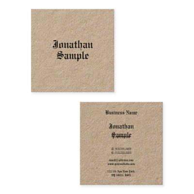 Nostalgic Classic Look Luxury Premium Kraft Square