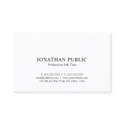 Nostalgic Look Classic Elegant Minimalistic Plain