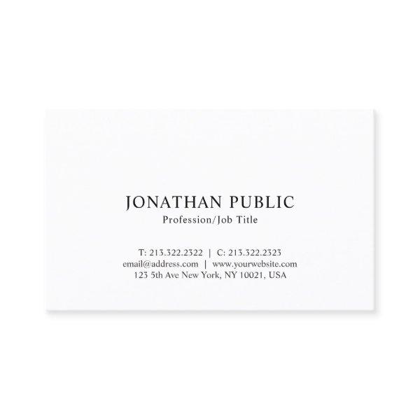 Nostalgic Look Classic Elegant Minimalistic Plain