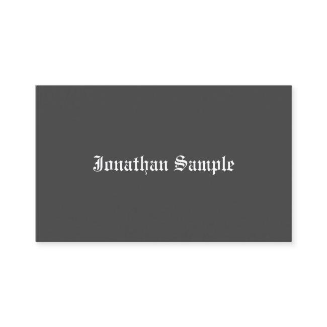Nostalgic Look Old English Text Black White Simple