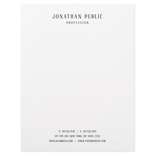 Nostalgic Professional Elegant Clean Design Classy Letterhead