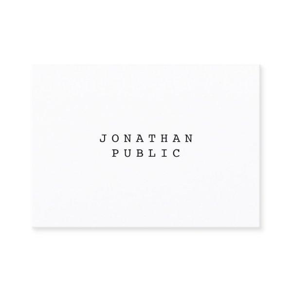 Nostalgic Retro Classic Look Elegant Simple Plain