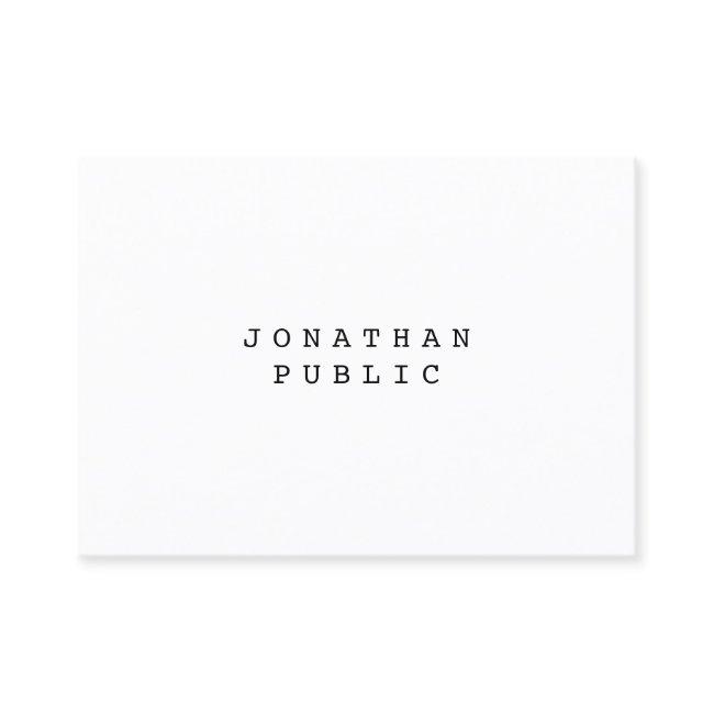Nostalgic Retro Classic Look Elegant Simple Plain
