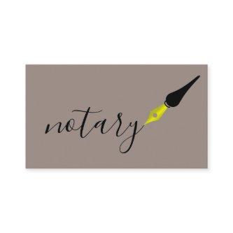 Notary Agent Pen Logo Freelance Calligraphy Writer