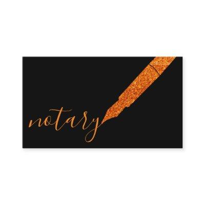 Notary Agent Pen Logo Freelance Calligraphy Writer