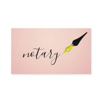 Notary Agent Pen Logo Freelance Calligraphy Writer