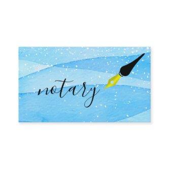 Notary Agent Pen Logo Freelance Calligraphy Writer