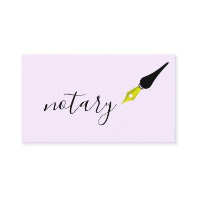 Notary Agent Pen Logo Freelance Calligraphy Writer