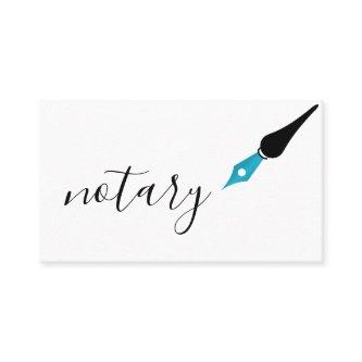Notary Agent Pen Logo Freelance Calligraphy Writer