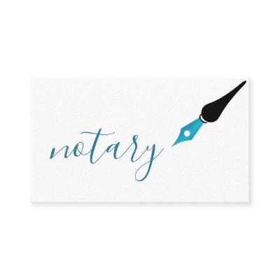 Notary Agent Pen Logo Freelance Calligraphy Writer