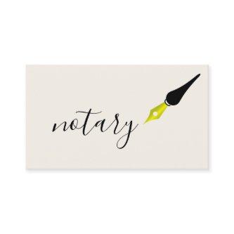 Notary Agent Pen Logo Freelance Calligraphy Writer