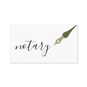 Notary Agent Pen Logo Freelance Calligraphy Writer