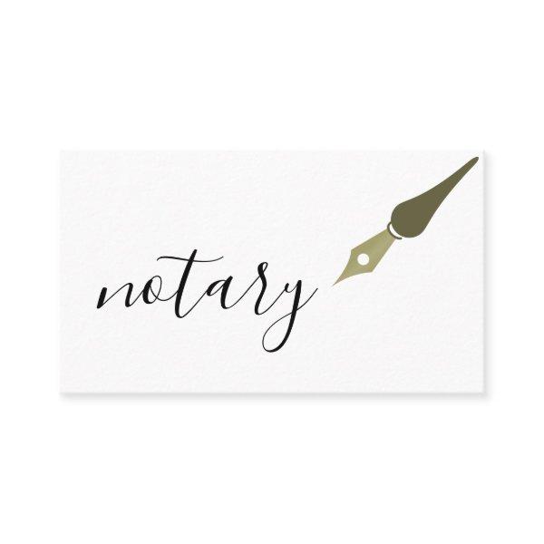 Notary Agent Pen Logo Freelance Calligraphy Writer