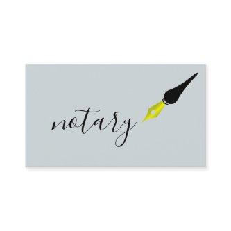 Notary Agent Pen Logo Freelance Calligraphy Writer