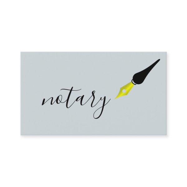 Notary Agent Pen Logo Freelance Calligraphy Writer