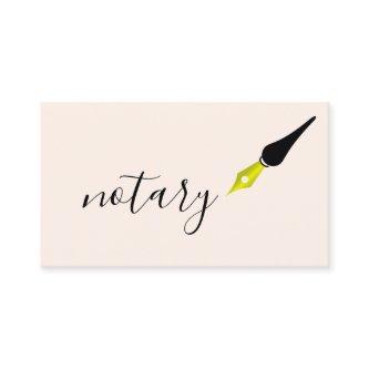 Notary Agent Pen Logo Freelance Calligraphy Writer