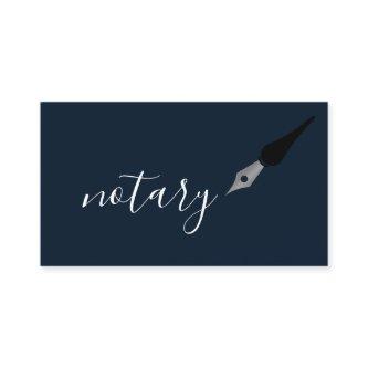 Notary Agent Pen Logo Freelance Calligraphy Writer