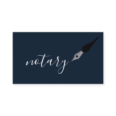 Notary Agent Pen Logo Freelance Calligraphy Writer