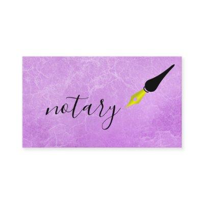 Notary Agent Pen Logo Freelance Calligraphy Writer