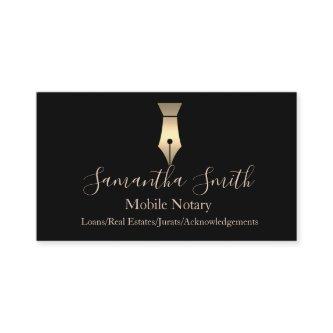 Notary Agent Pen Logo Freelance Calligraphy Writer